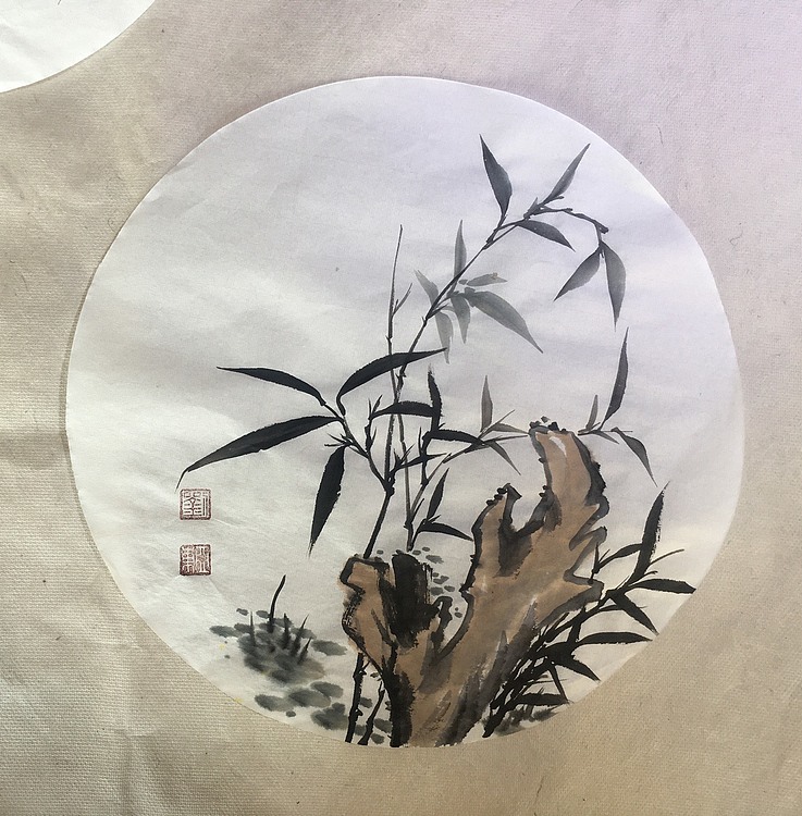 国家一级美术师刘亚东美协会员刘亚东竹子图