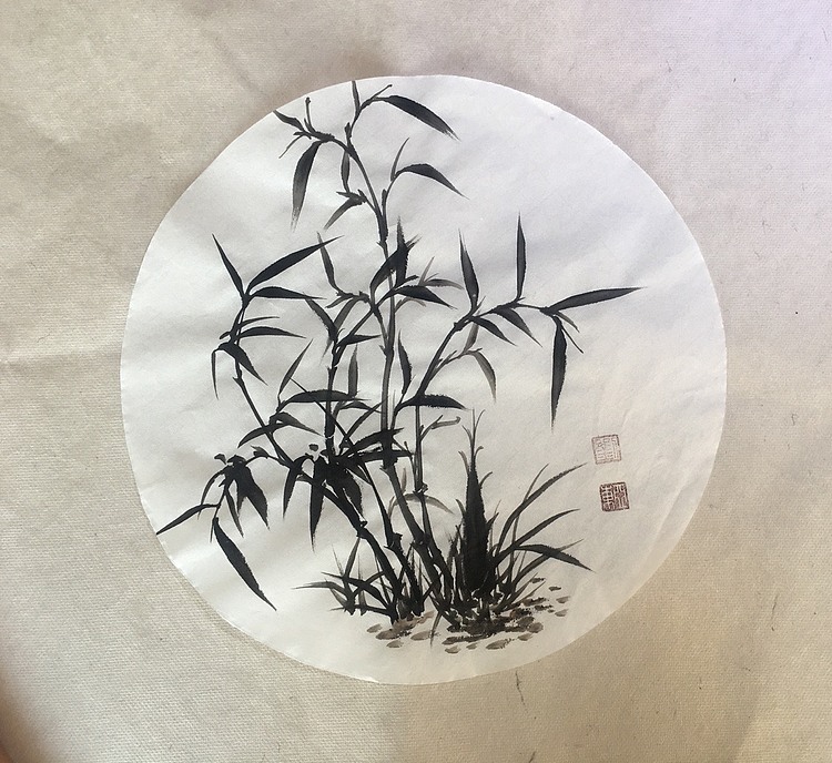 国家一级美术师刘亚东美协会员刘亚东竹子图