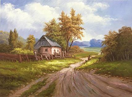 欧美田园风光《路边小屋》