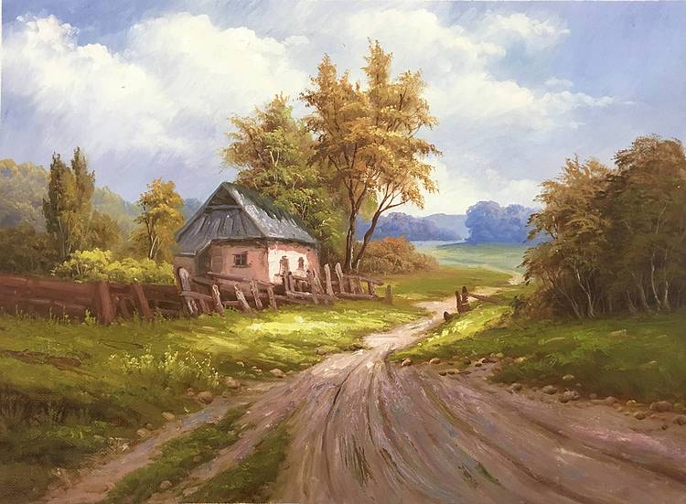 欧美田园风光《路边小屋》