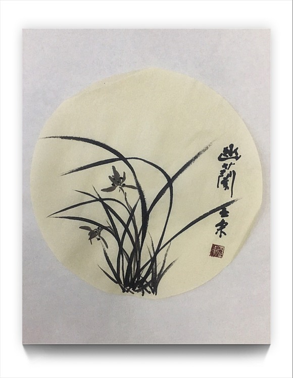 国家一级美术师刘亚东美协会员刘亚东兰花