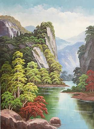 叶乐产油画作品