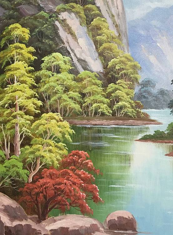 叶乐产油画作品