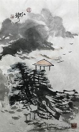 东林禅院 泓靖 小山水