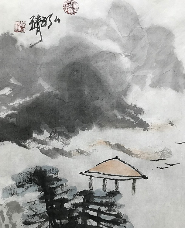 东林禅院 泓靖 小山水