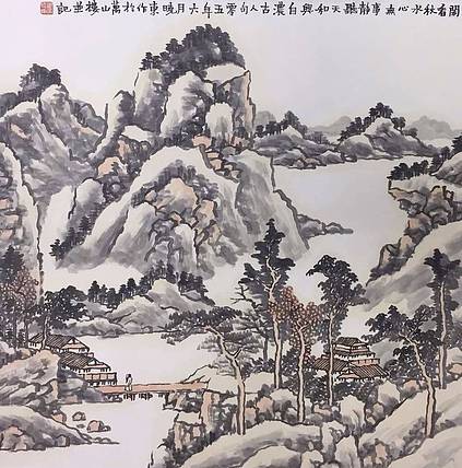当代名家 中央美院教授 炎黄艺术馆馆长 崔晓东《闲看秋水心无事》
