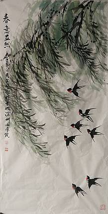 国家一级美术师 张文胜  春意盎然