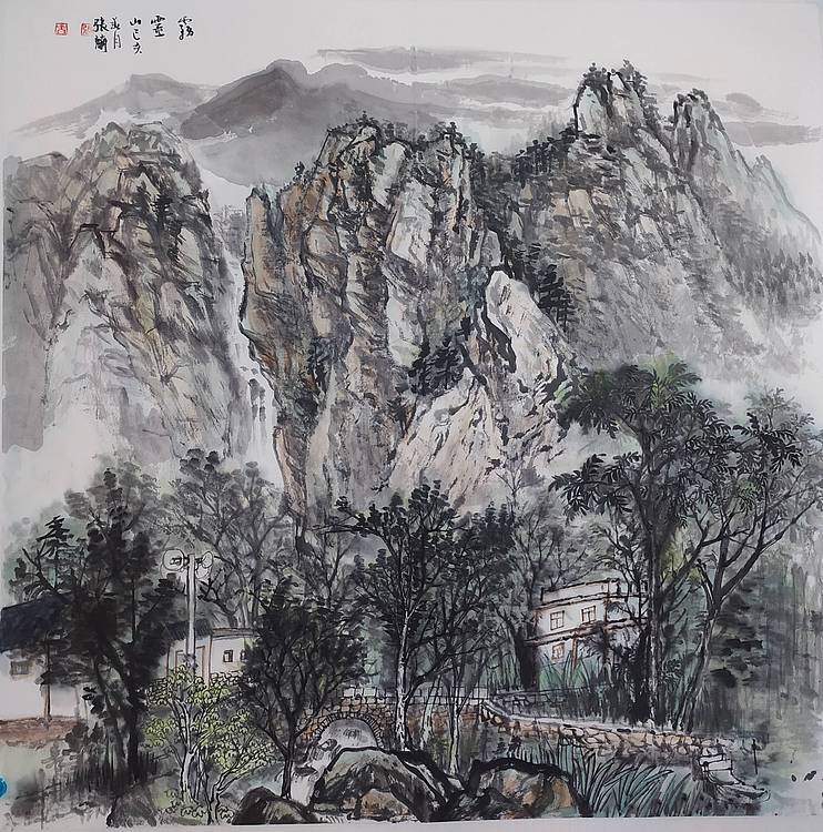 中国美术家协会会员  张桂兰 带合影