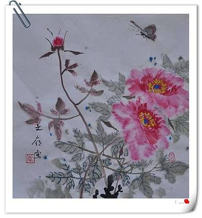 中书协会员韩文岭  国画牡丹