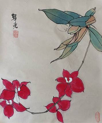 韩亮  花卉图