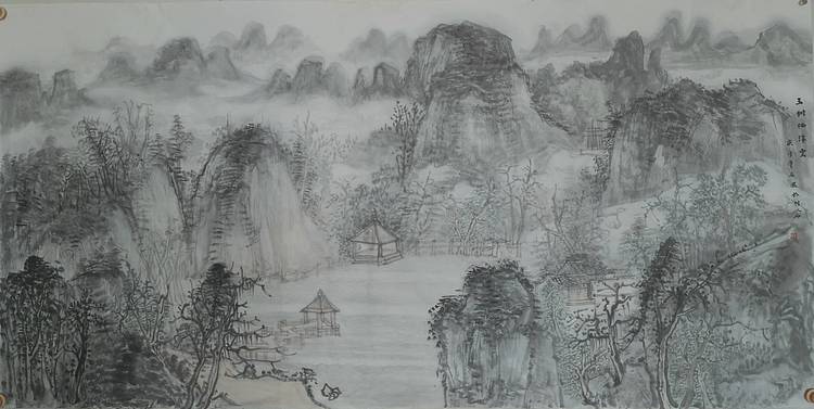 省美协 邓忠付 《玉树栖浮云》