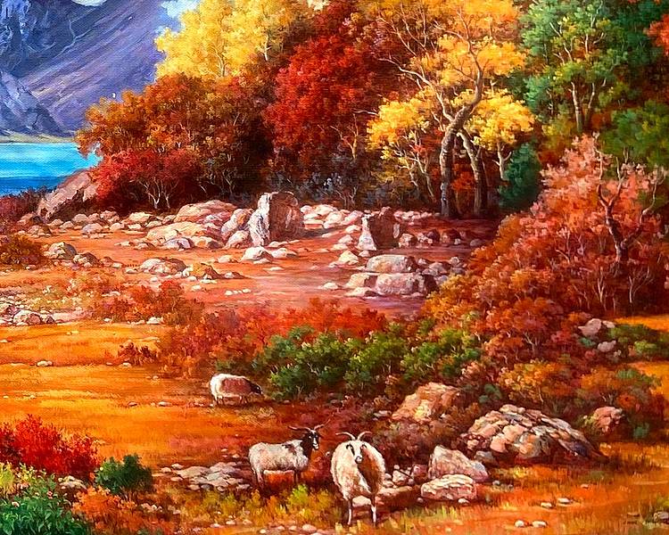 黄伟能画家精品【天山】
