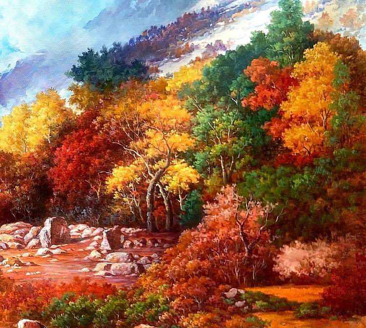 黄伟能画家精品【天山】