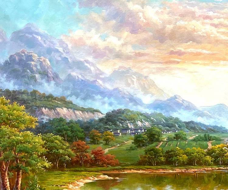 黄伟能画家精品【聚宝风光】