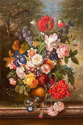 黄伟能画家精品【百花绽放】