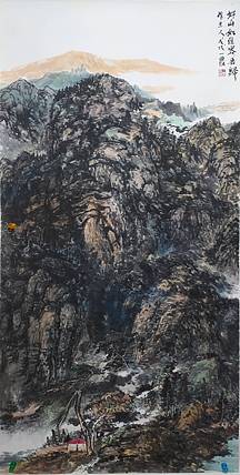 中国美术家协会会员 赵一农 展览精品带合影