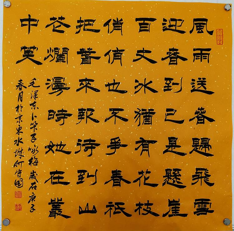 河北省书协会员何守国    卜算子咏梅