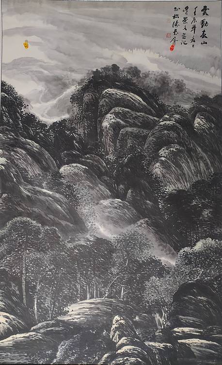 中国当代著名画家  广东名家吴荣文 展览精品