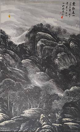 中国当代著名画家  广东名家吴荣文 展览精品