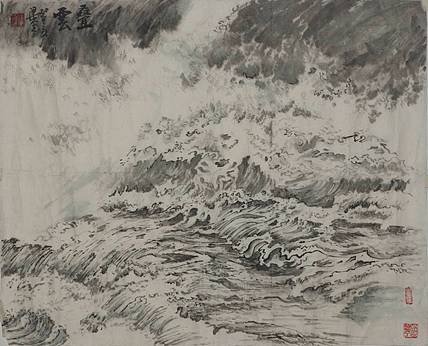 春潮     梁玺写生精品