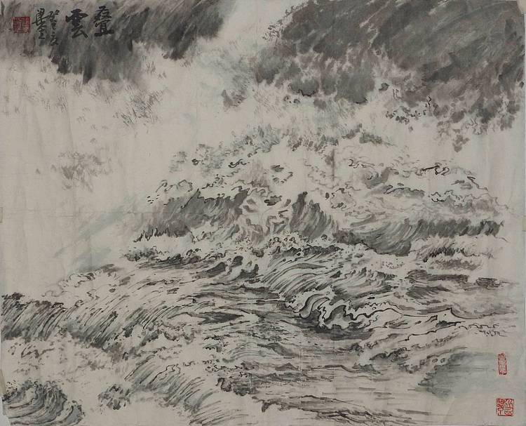春潮     梁玺写生精品