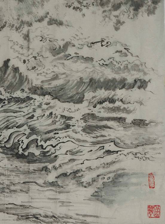 春潮     梁玺写生精品