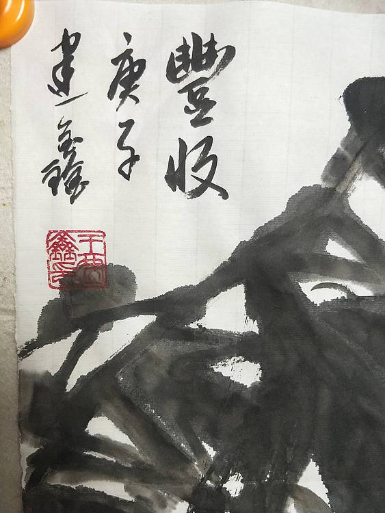 中国花鸟画研修院高研班 王建鑫 琵琶图，丰收。