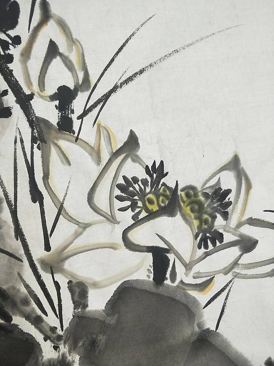 中国花鸟画研修院高研班 王建鑫 荷花翠鸟图，荷香。