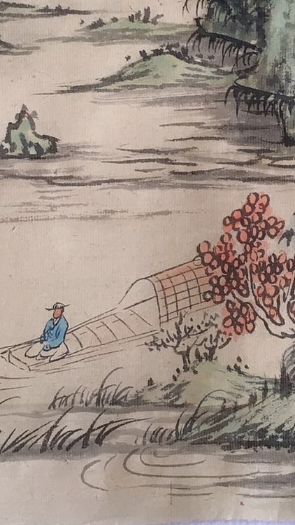 吴峥小品山水画之四