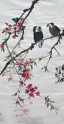 书画协会会员路新春意浓