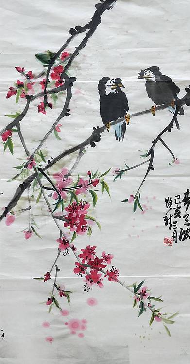 书画协会会员路新春意浓