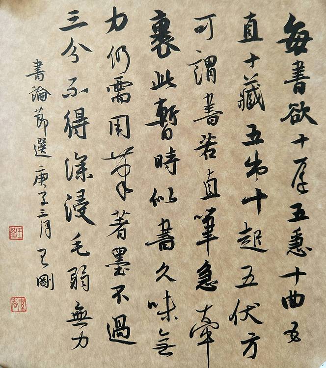 王羲之书论  著名学者书法家王刚