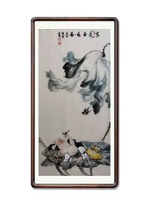 辽宁美术家孙丽云青莲自在图