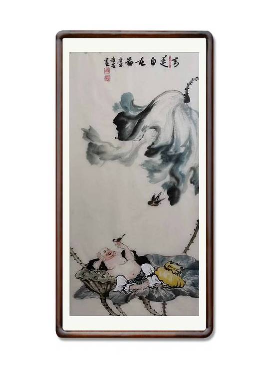 辽宁美术家孙丽云青莲自在图