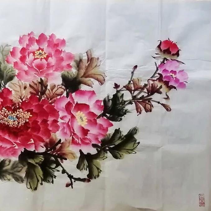 长安于右任书画艺术研究院副院长 吕选利 花鸟4