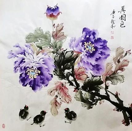 长安于右任书画艺术研究院副院长 吕选利 花鸟11