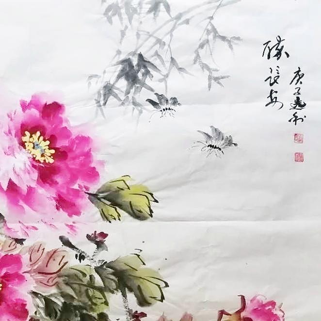 长安于右任书画艺术研究院副院长 吕选利 花鸟8