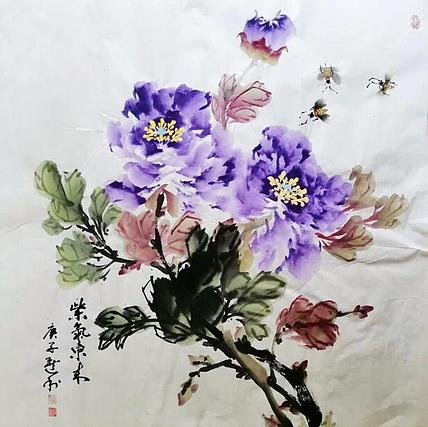 长安于右任书画艺术研究院副院长 吕选利 花鸟12