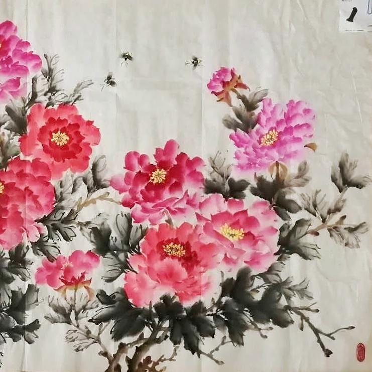 长安于右任书画艺术研究院副院长 吕选利 花鸟1