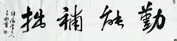 勤能补拙   著名学者书法家王刚作品