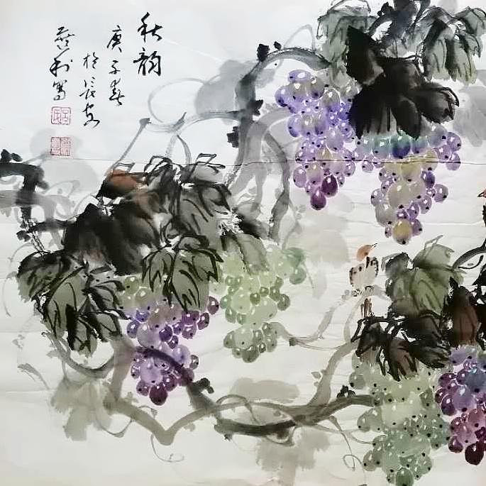 长安于右任书画艺术研究院副院长 吕选利 花鸟14