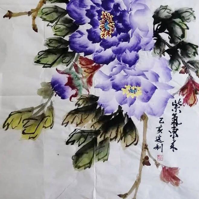 长安于右任书画艺术研究院副院长 吕选利 花鸟6
