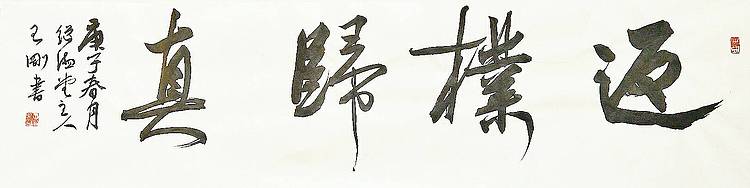 返璞归真    著名学者书法家王刚作品