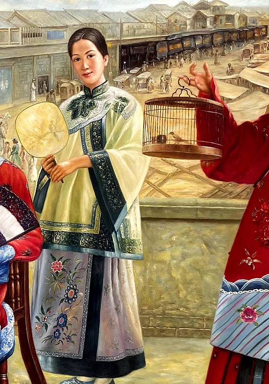 黄伟能画家精品【富贵人家】