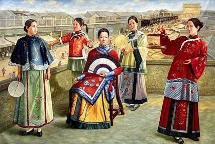 黄伟能画家精品【富贵人家】