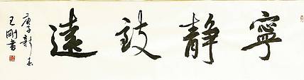 宁静致远   著名学者书法家王刚作品