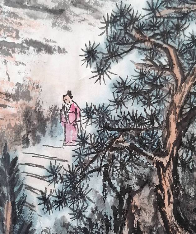 青松卷白云