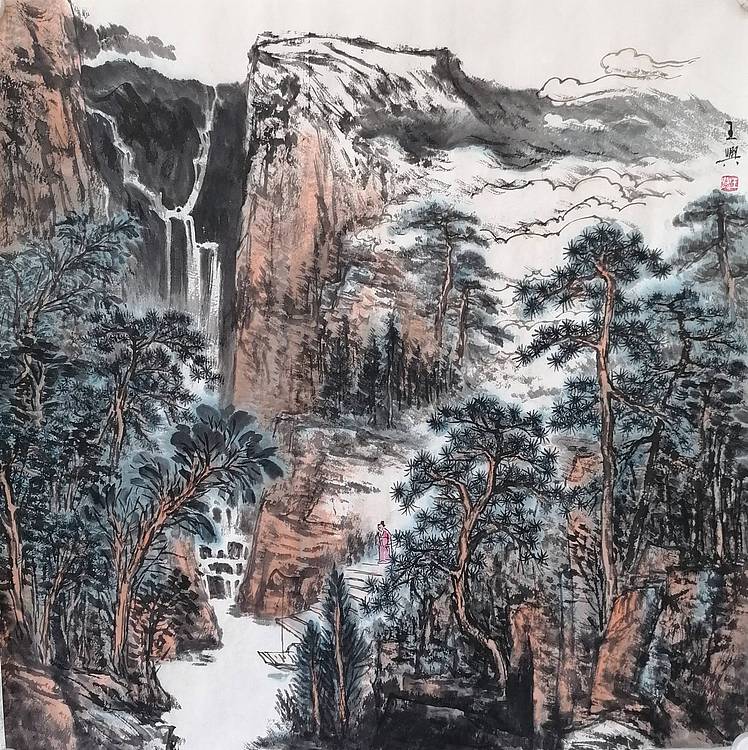 青松卷白云