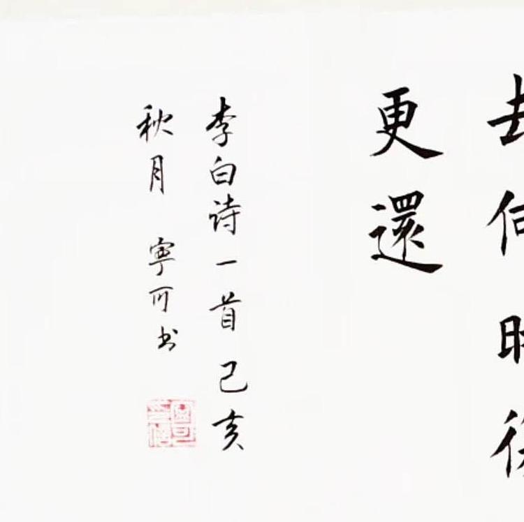 陕西省长安书画研究院-宁可 书法9