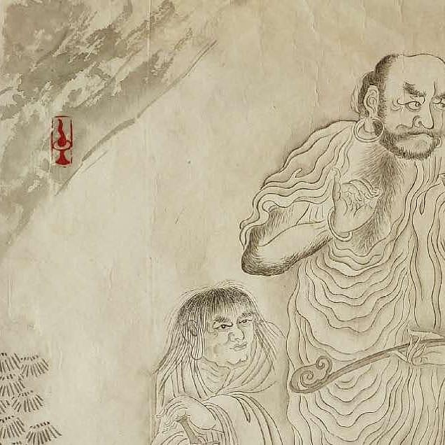 传承敦煌壁画，各大寺庙收藏，杨东苗 罗汉图